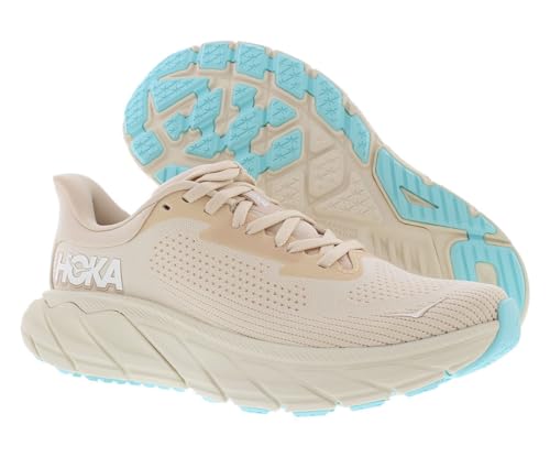 HOKA Arahi 7 Womens Shoes Size 7, Color: Vanilla/Cream