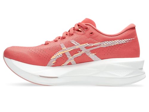 ASICS Women's SONICBLAST Running Shoes, 8, Dark Pink Clay/White