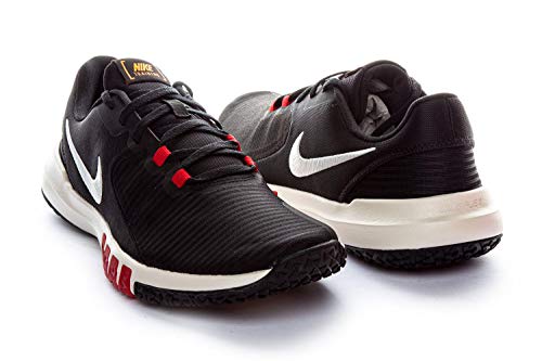 Nike Men's Nike Flex Control TR4 Athletic Shoe, Black/Solar-University RED-Total Orange-Pale Ivory, 11 Regular US
