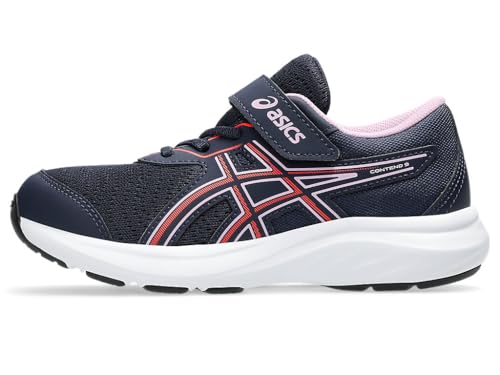 ASICS Kid's Contend 9 Pre School Running Shoes, 2.5, Midnight/Coral Reef