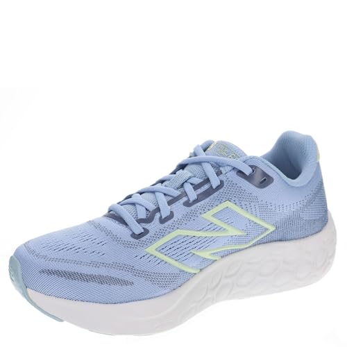 New Balance Fresh Foam 680 v8 Women's Running, 6.5 C/D US, Sky Blue-Navy-Melon