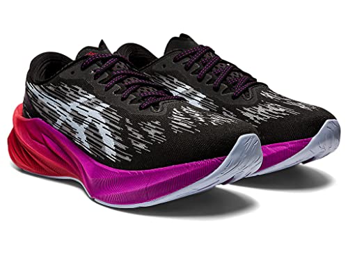 ASICS Women's NOVABLAST 3 Running Shoes, 7, Black/Soft Sky