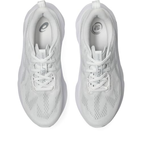ASICS Women's NOVABLAST 5 Running Shoes, 8.5, White/Piedmont Grey