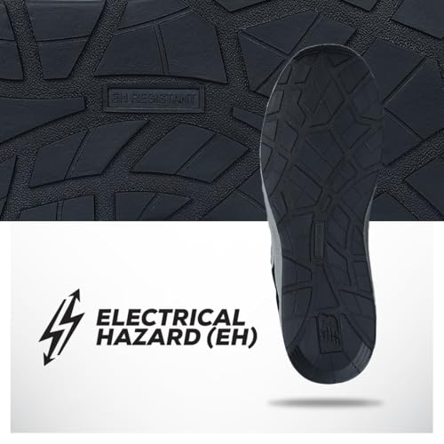 Men's New Balance Elite Lite Safety Work Shoes in Black Grey alternate view 3