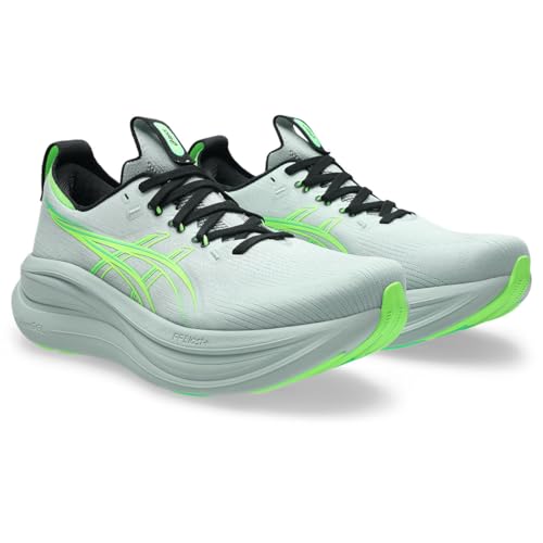 ASICS Mens Gel-Nimbus 28 Sports Shoes, COLD MOSS/ILLUMINATE GREEN, 10 US