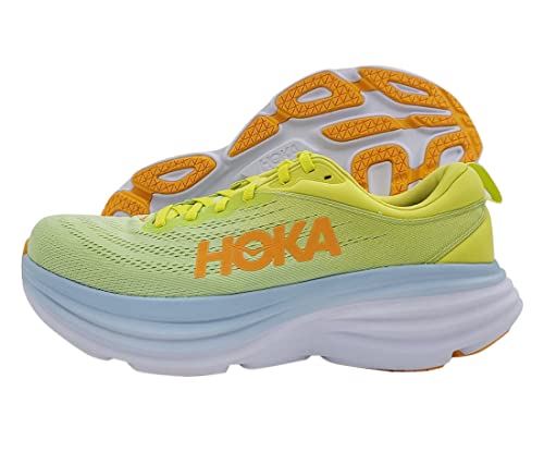 HOKA Bondi 8 Mens Shoes Size 10.5, Color: Butterfly/Evening Primrose