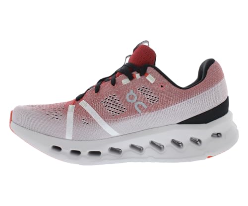 On Cloudsurfer Mens Shoes Size 9, Color: Auburn Bright/Frost-Red