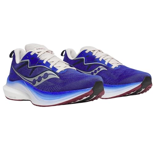 Saucony Men's Tempus 2 Sneaker, Royal/Silver, 12