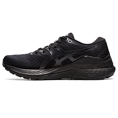ASICS Men's Gel-Kayano 28 Running Shoes, 8, Black/Graphite Grey