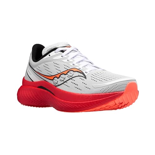 Saucony Women's Speed 3 Running Shoe, White/Black/Vizi, 11