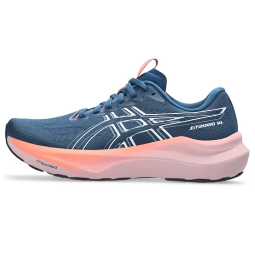ASICS Women's GT-2000 14 Running Shoes, 10, Twilight Blue/White