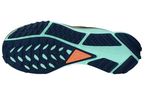 Nike Women's Pegasus React Trail 4 Trail Running Shoe, Black/Green, 7.5