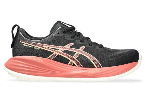 ASICS Women's Gel-Cumulus 27 Trainers, Black Orange Glow, 10 US