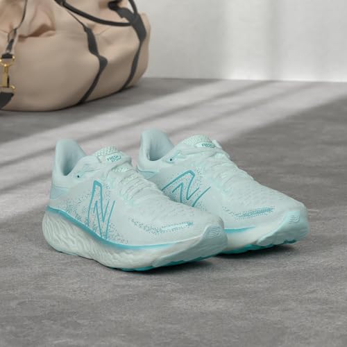 New Balance Women's Fresh Foam X 1080 V12 Running Shoe, Bright Cyan/Virtual Blue, 5.5 M