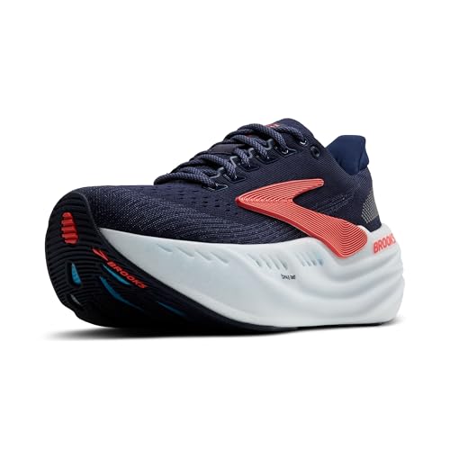 Brooks Women’s Glycerin Max Neutral Running & Walking Shoe - Peacoat/Blue Ribbon/Hot Coral - 9.5 Medium