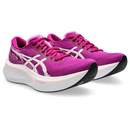 ASICS Women's Magic Speed 4 Running Shoes, 8, Purple Spectrum/Pale Pink