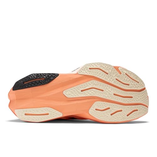 New Balance Men's FuelCell Rebel V4 Running Shoe, Hot Mango/Angora/Black, 16 M