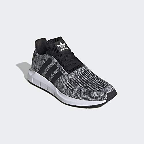 adidas Originals Men's Swift Run Shoe, Core White/Core White/Black, 12