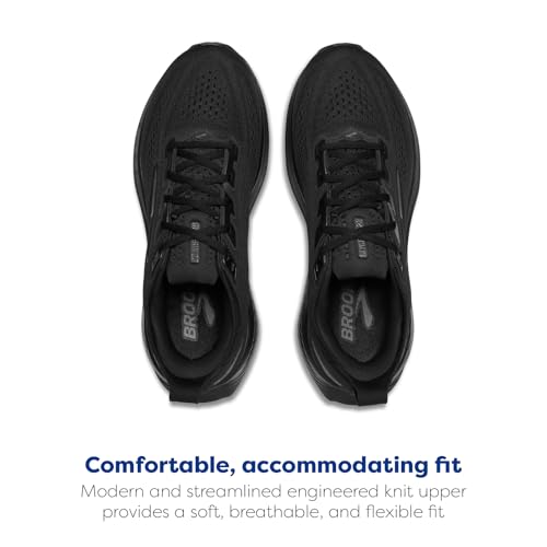 Brooks Men’s Glycerin 23 Neutral Running Shoe - Black/Black/Ebony - 12 Wide