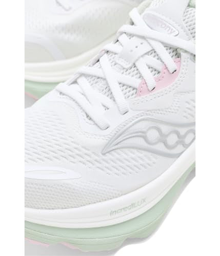 Saucony Women's Hurricane 26 Sneaker, White/Cast, 11