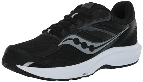 Saucony Men's Cohesion 17, Black/White, 11
