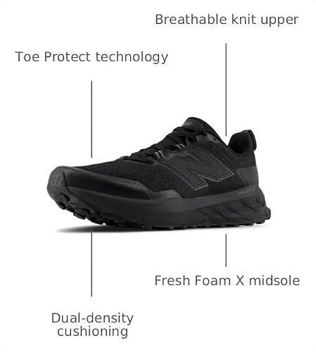 Men's New Balance Fresh Foam X Garoé v2 Trail Shoes in Black/Phantom/Castlerock alternate view 7