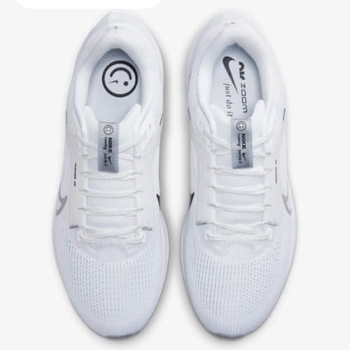 Nike Men's Air Zoom Pegasus Sneaker, White Black Photon Powder Grey Wolf, 7.5 UK