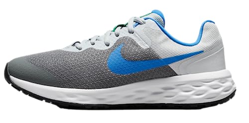 Nike Revolution 6 Kids Running Shoes, Cool Grey/Pure Platinum/Blue, 5.5 Big Kid - product image