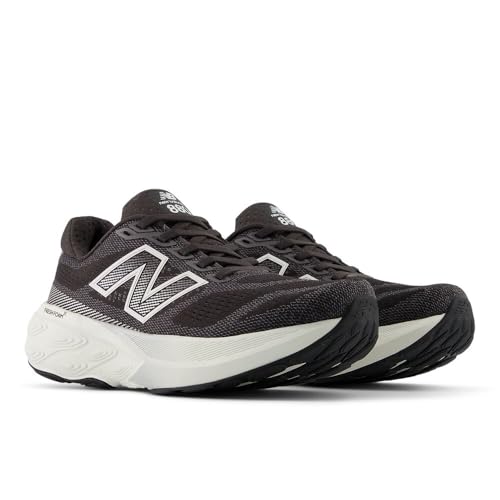 New Balance Women's Fresh Foam X 880 V15 Running Shoe, Black Cement/Sea Salt/Silver Metallic, 9 M