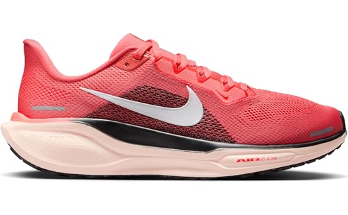 Nike AIR Zoom Pegasus 41 Womens Laced Shoes, MAGICEMBERWHITE-Black-WASHEDCORAL, 39 EU