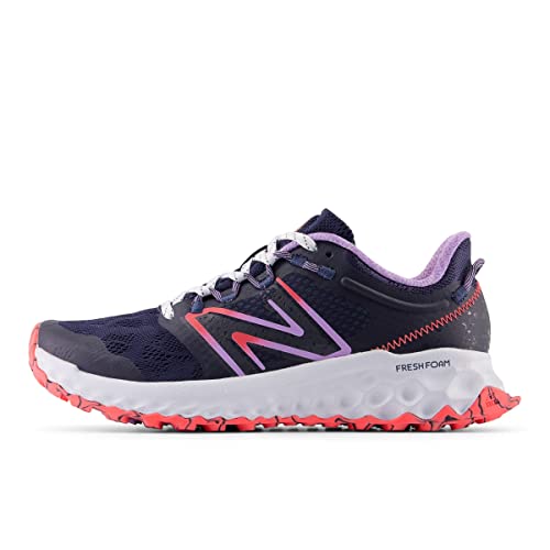 New Balance Women's Fresh Foam Garoe V1 Trail Running Shoe, Natural Indigo/Electric Purple/Electric Red, 9.5