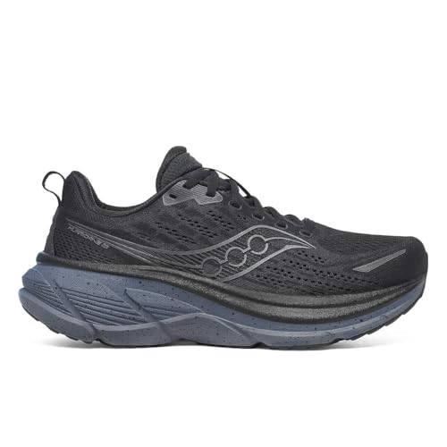 Saucony Men's Hurricane 25 Sneaker, Black/Shadow, 8