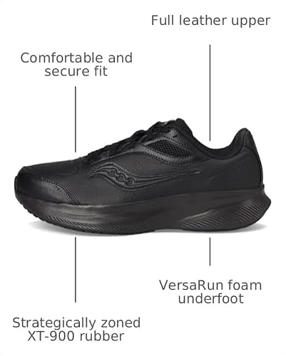 Saucony Men's Integrity Metro Sneaker, Black/Black/Black, 9.5