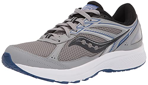 Saucony Men's Cohesion 14 Running Shoe, Alloy/Black/SEA, 11.5 Medium