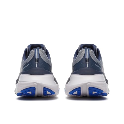 Saucony Men's Guide 18 Sneaker, Flint/Navy, 10.5
