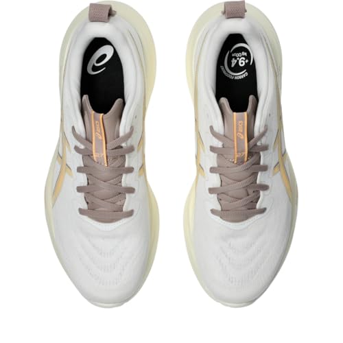 ASICS Men's Gel-Cumulus 27 Running Shoe, 14, White/Fawn