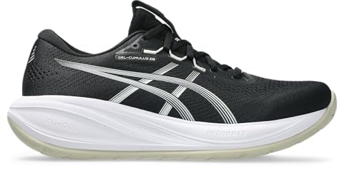 ASICS Men's Gel-Cumulus 28Sneaker, Black White, 12 US