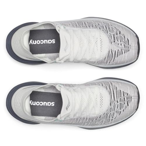 Saucony Unisex Endorphin Elite 2 Running Shoe, Fog/Cinder, 9