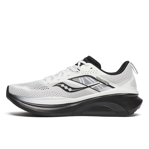 Saucony Men's Omni 22 Sneaker, White/Black, 8.5