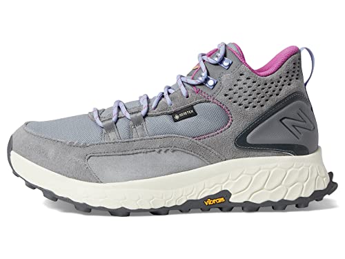 Women's New Balance Fresh Foam X Hierro v1 Mid-Cut Trail Shoes in Steel/Castlerock/Magenta alternate view 5