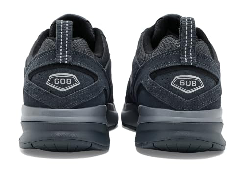 New Balance Men's 608 V5 Casual Comfort Cross Trainer, Orca/Gunmetal/Orca, 9.5 W