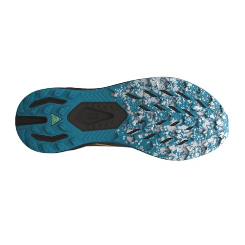 Brooks Men's Catamount 3 Trail Running Shoe - Ebony/Mosaic Blue/Orange - 10 Medium