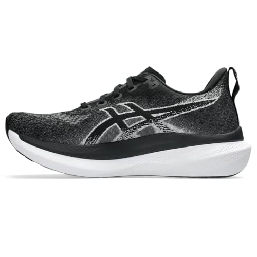 ASICS Men's GLIDERIDE MAX 2 Running Shoes, 10, Black/White