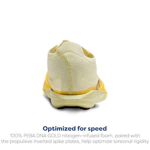 Brooks Hyperion Elite MD Unisex Racing Shoes, 6-Pin Spike Plate & Approved - Luminary/Cyber Yellow/Black - 11 Medium
