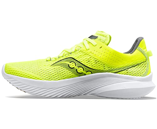 Saucony Women's Kinvara 14 Sneaker, Citron/Black, 6