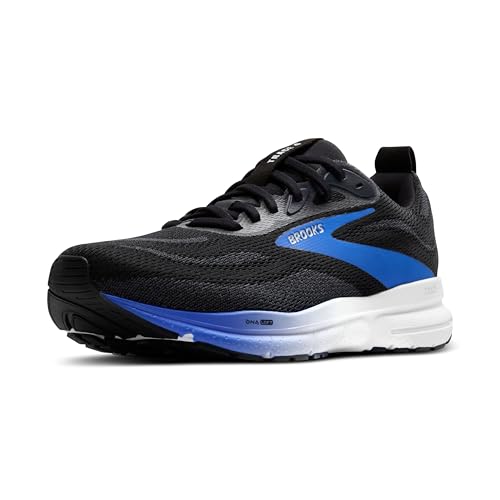 Brooks Men’s Trace 4 Neutral Running Shoe - Black/Cobalt/White - 7.5 Medium