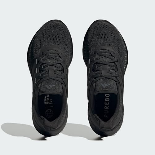 adidas Women's Pureboost 23 Sneaker, Core Black Carbon Core Black, 5 UK