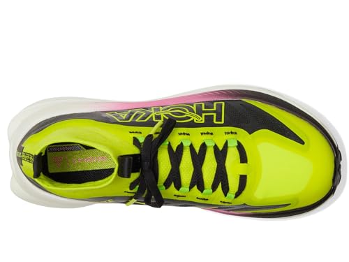 Hoka Women's Tecton X 3 Sneaker, Neon Citrus/Black, 9 - alternate view 2