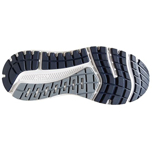 Brooks Men's Beast '20 Supportive Running Shoe - Blue/Grey/Peacoat - 8 Wide