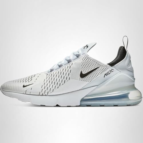 Nike Men's Air Max 270 Shoes, White/Black-White, 12